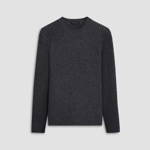 Diamond Stitch Crew Neck Sweater