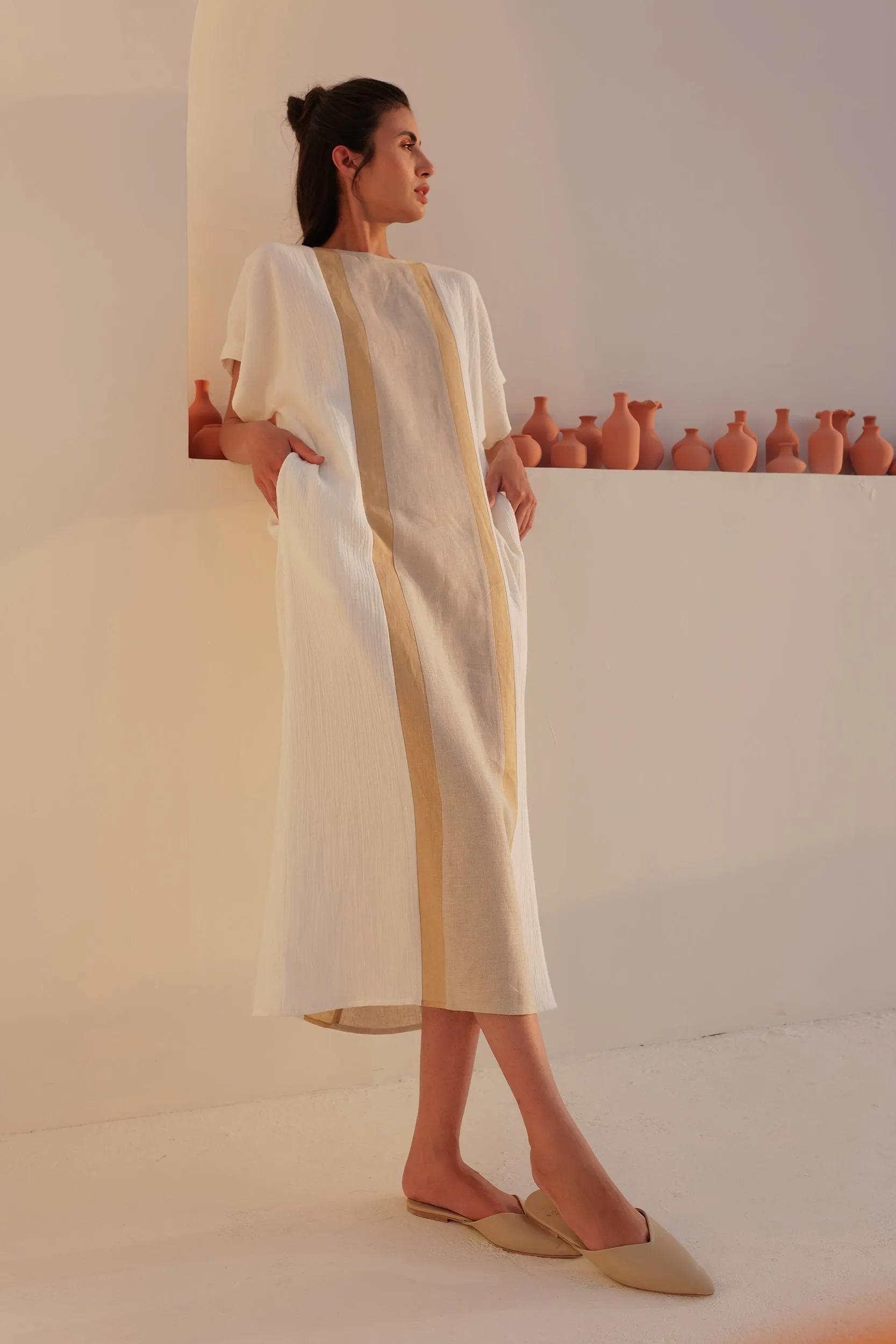 Dubai Kaftan (Ivory)
