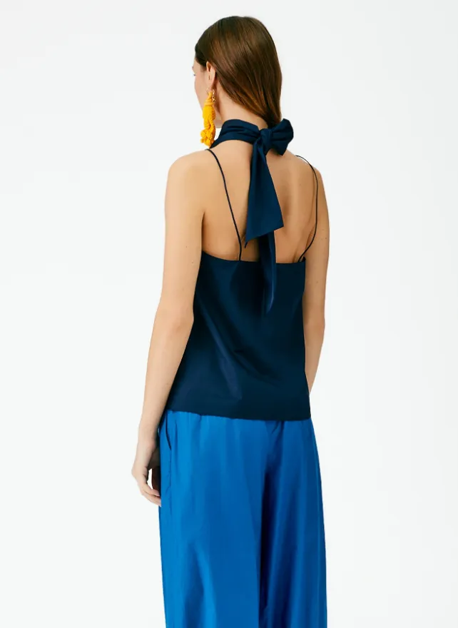 Eco Poplin Halter Top