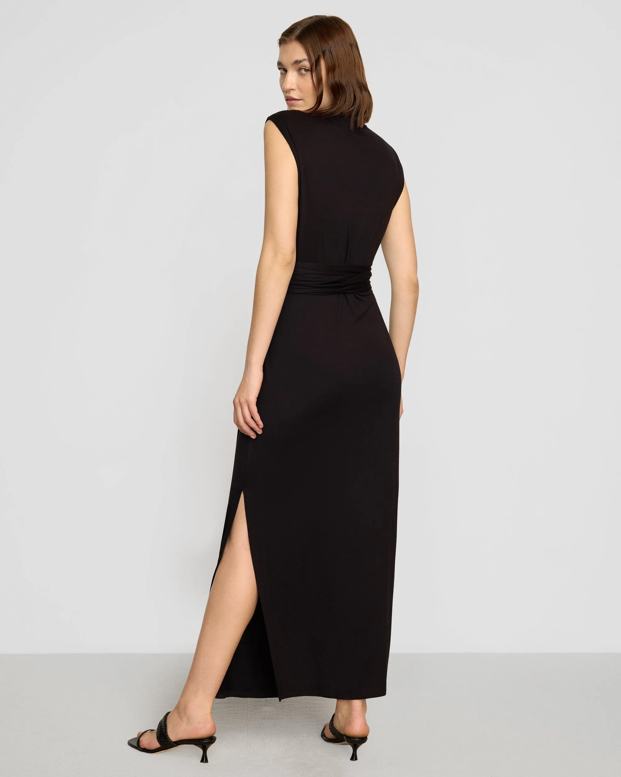 Eden Sleeveless Tie-Front Dress