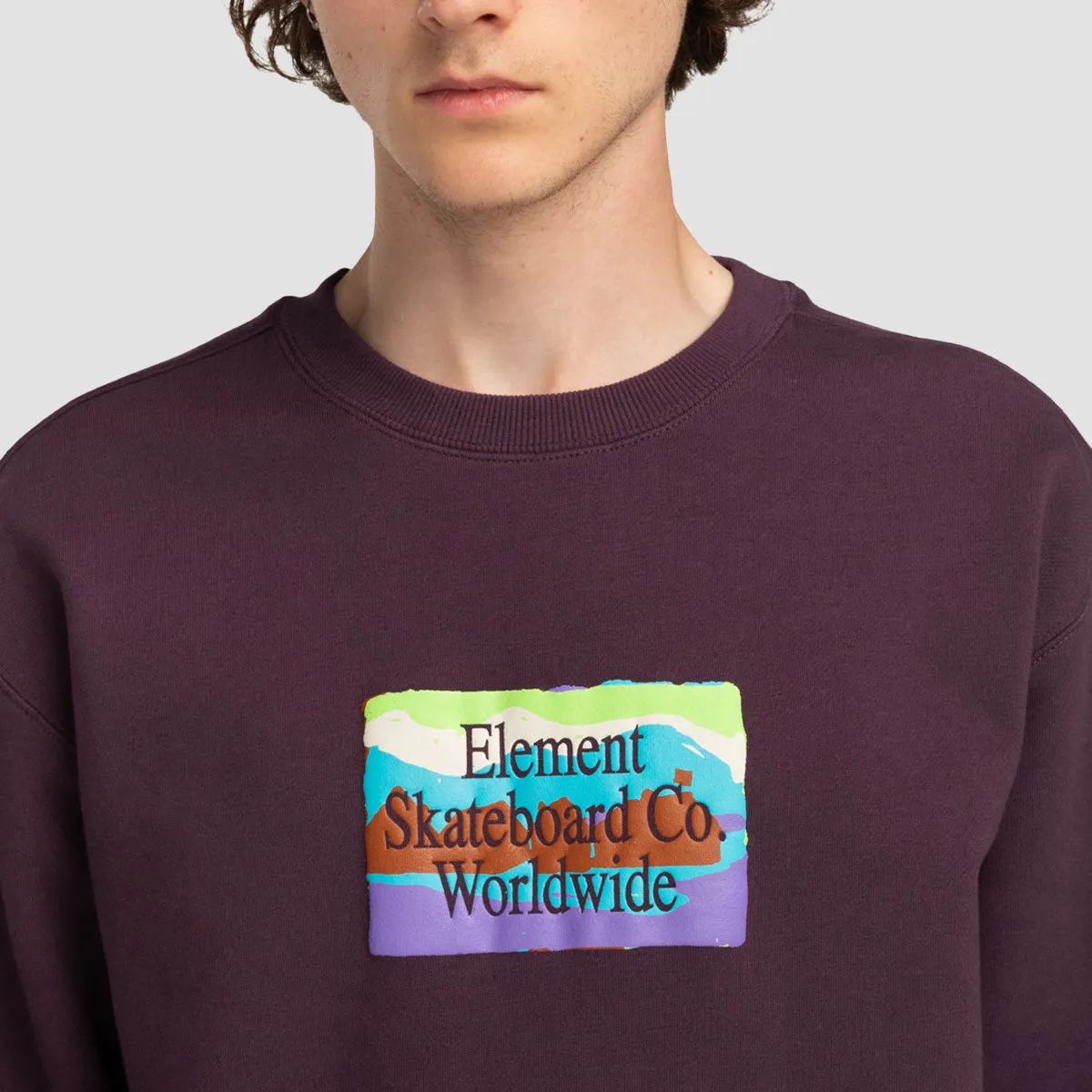 Element From Here Crew Sweatshirt Plum Perfect