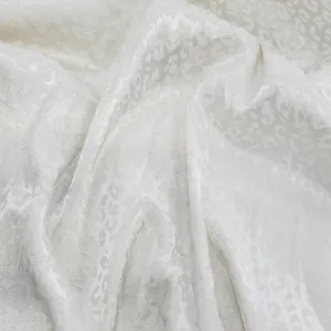 Embossed Satin Sapndex Fabric Cream 150cm