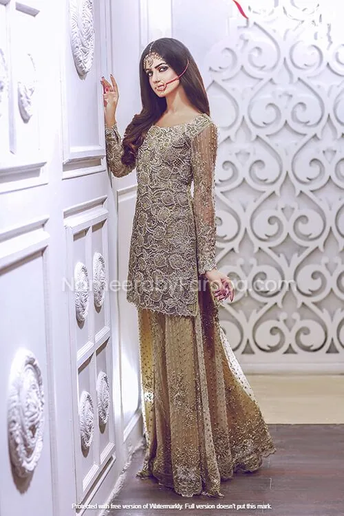 Embroidered Pakistani Nikkah Dresses Online  #BN112