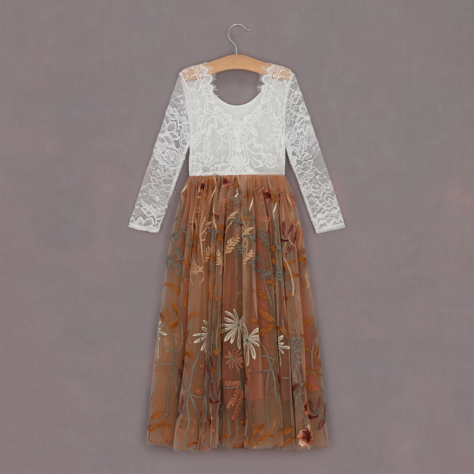 Enchanted Fall Long Sleeve Dress - Chantilly Lace