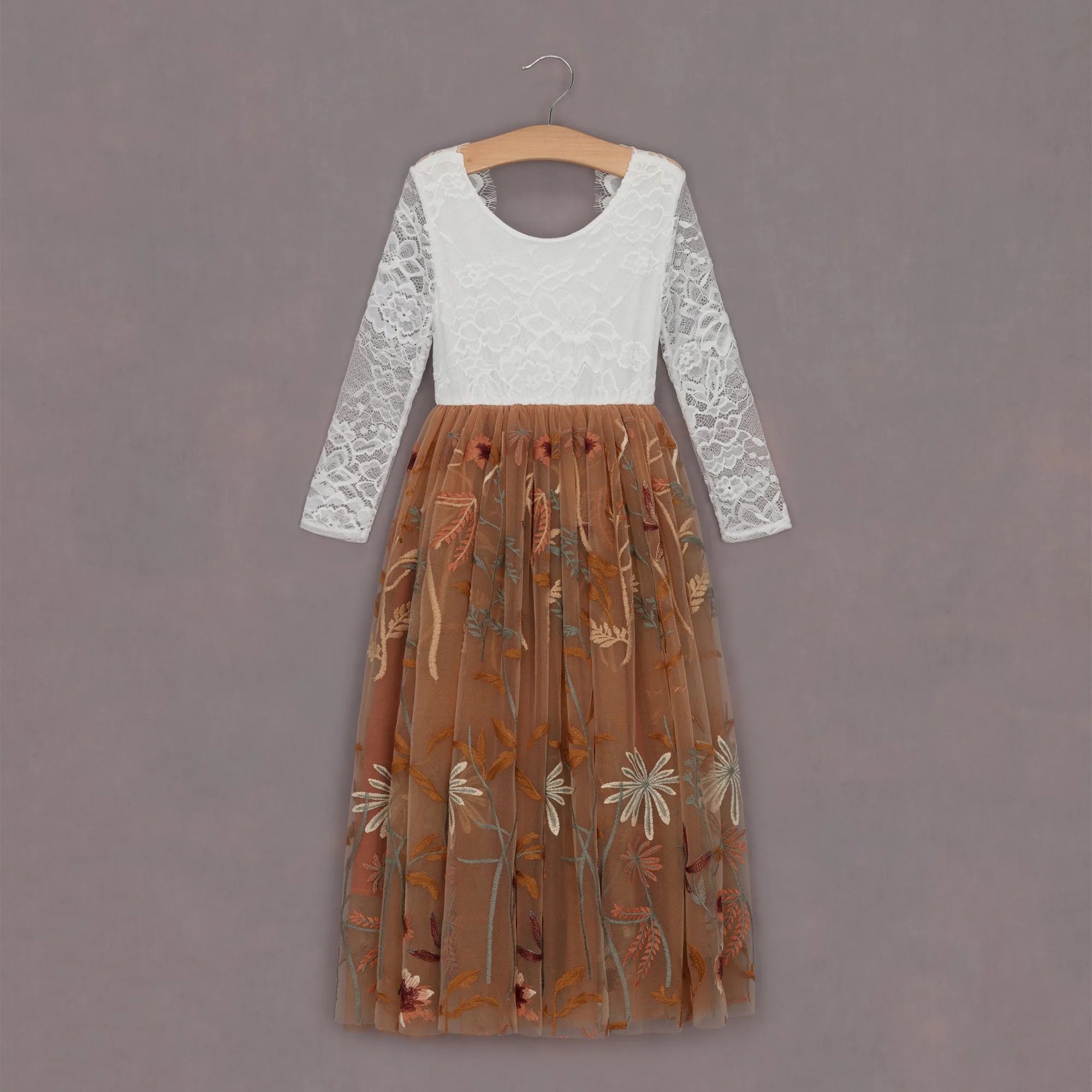 Enchanted Fall Long Sleeve Dress - Chantilly Lace