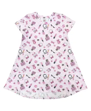 esme- Glam Short Sleeve Dress