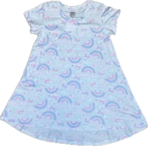 esme- Unicorn Sky S/S Hi-Low Dress