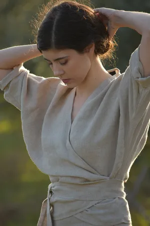 Eva Linen Chemise in Flax (Pre-Order, Ships April 15)