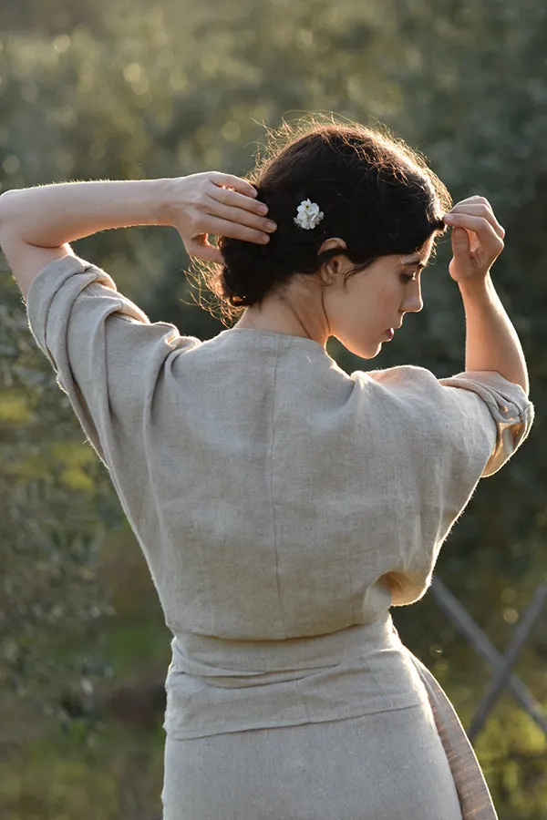 Eva Linen Chemise in Flax (Pre-Order, Ships April 15)