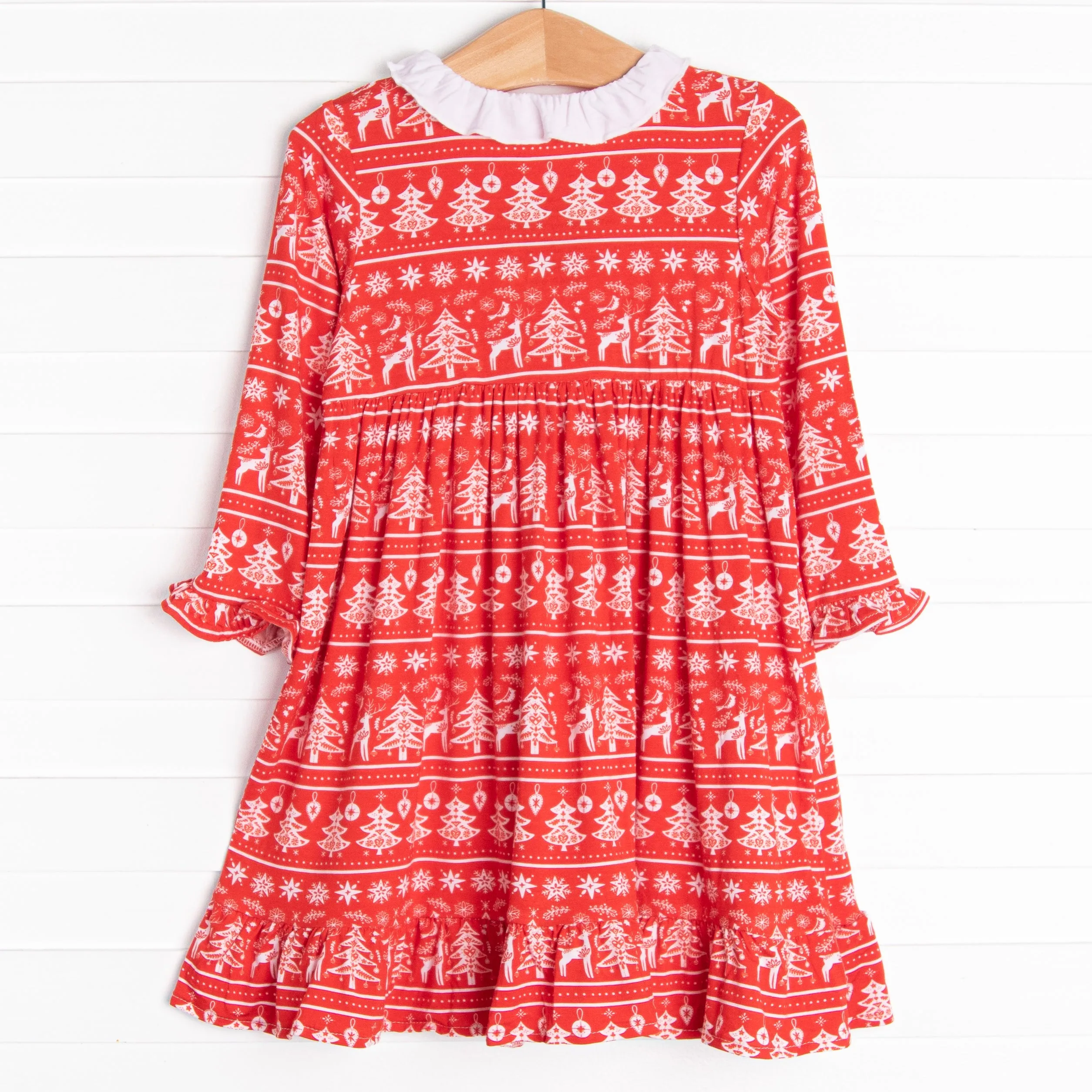 Fair Isle Favorites Bamboo Gown, Red