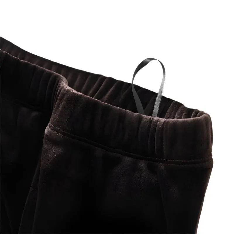 Fishtail High Waist Midi Velvet Skirt