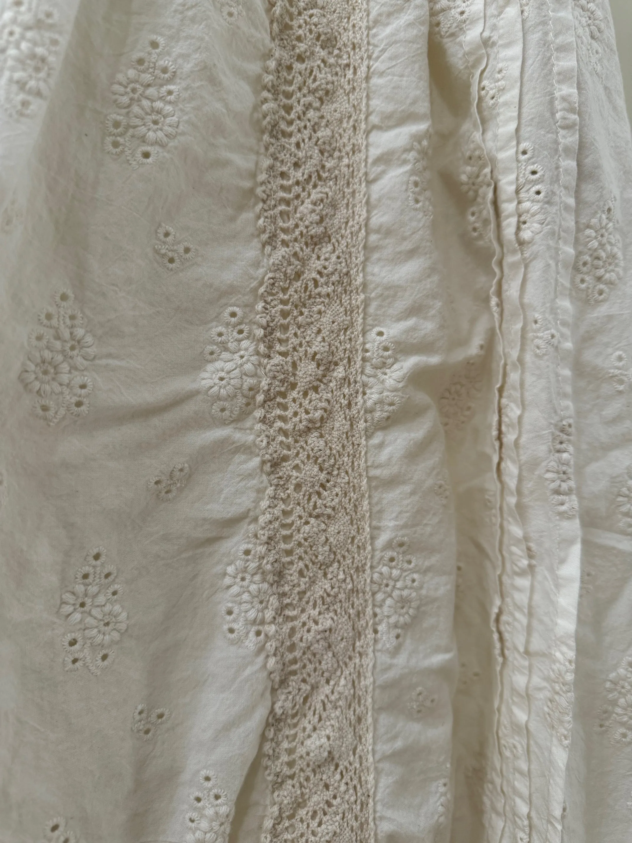 Floral Embroidered Skirt