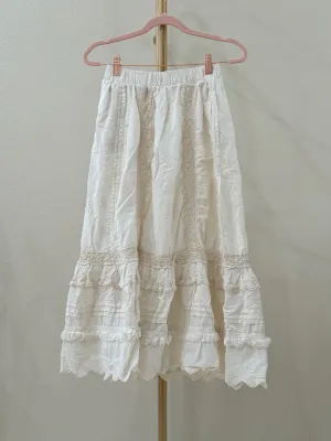 Floral Embroidered Skirt