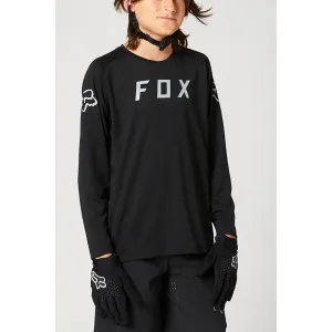 Fox Youth Defend Ls Jersey - Black Ys