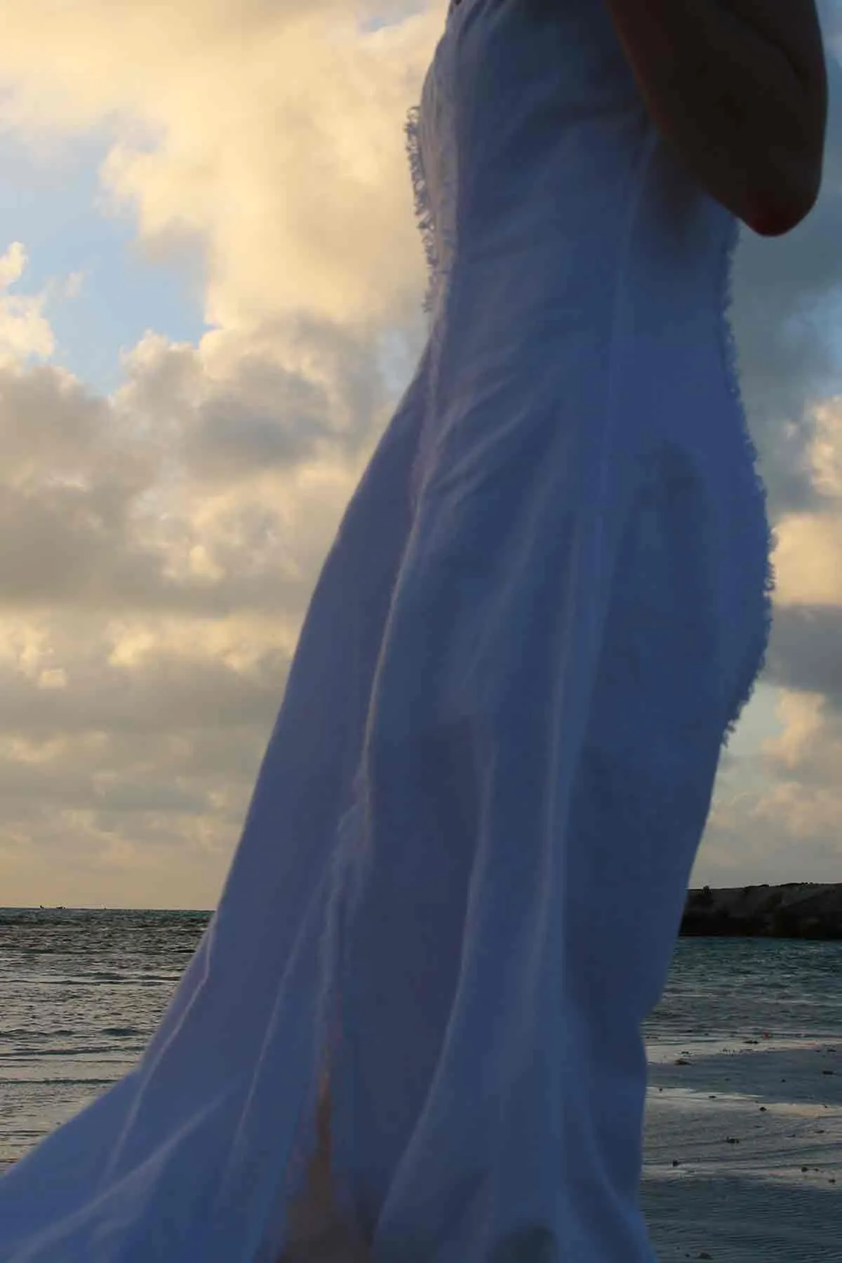 Frayed Linen Summer Dress / Multiple Colors