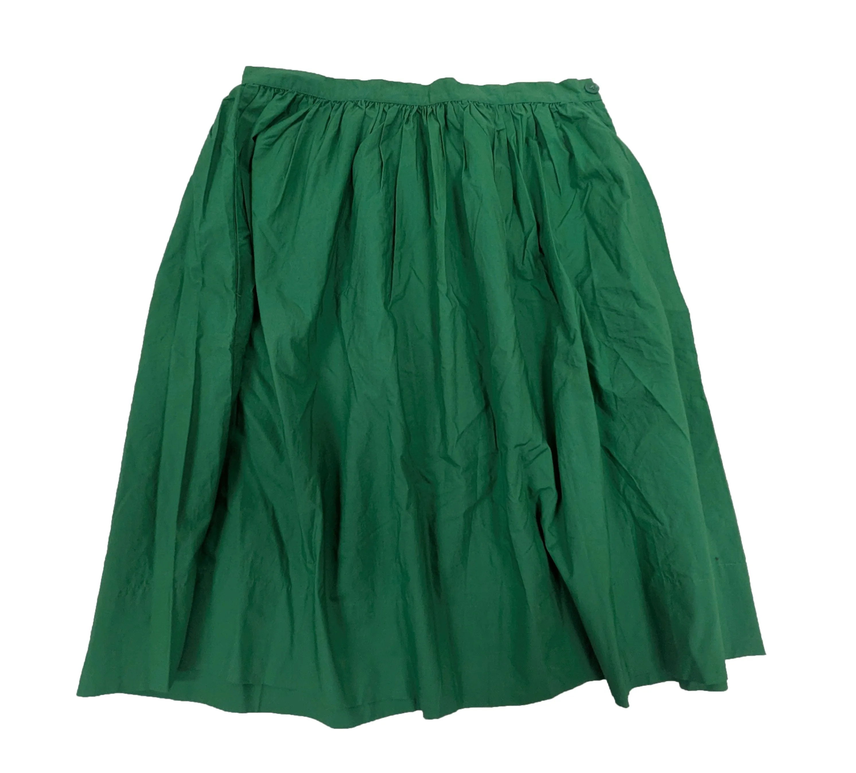 GANT Women's Bark Green Cotton Poplin Skirt 440821 $125 NWT