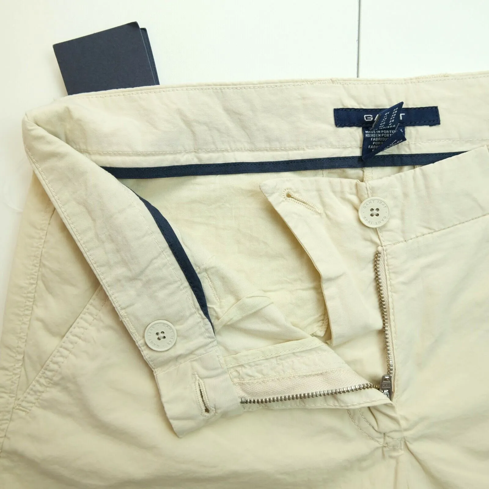 GANT Women's Beige Bright Poplin Shorts 420298 Size 2 NWT