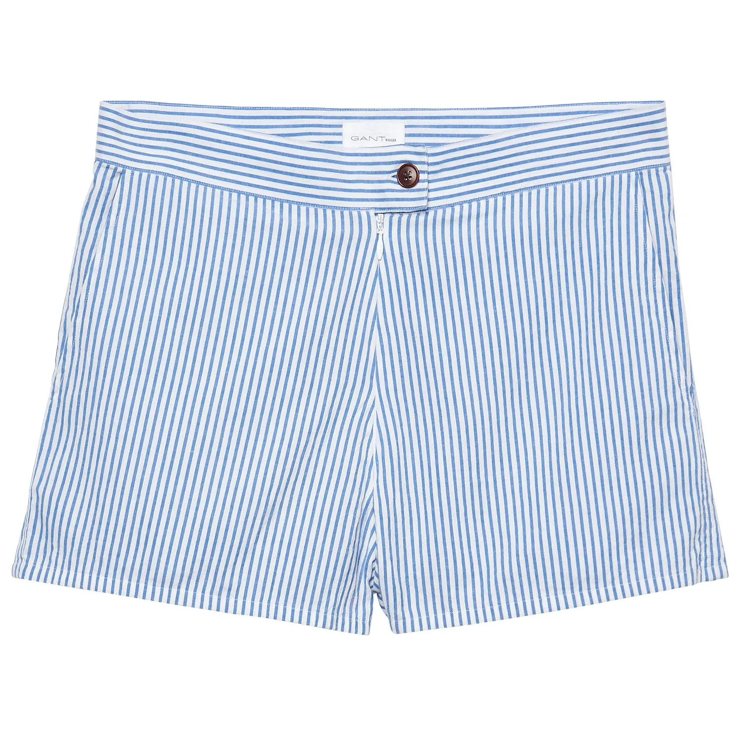 GANT Women's Blue Crinkle Dreamy Oxford Shorts 420425 Size S $110 NWT