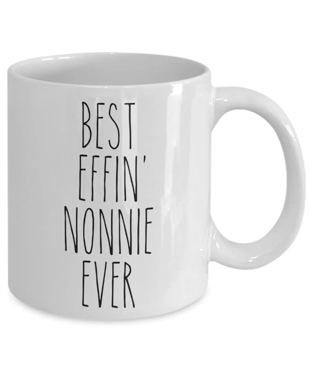 Gift For Nonnie Best Effin' Nonnie Ever Mug Coffee Cup Funny Coworker Gifts