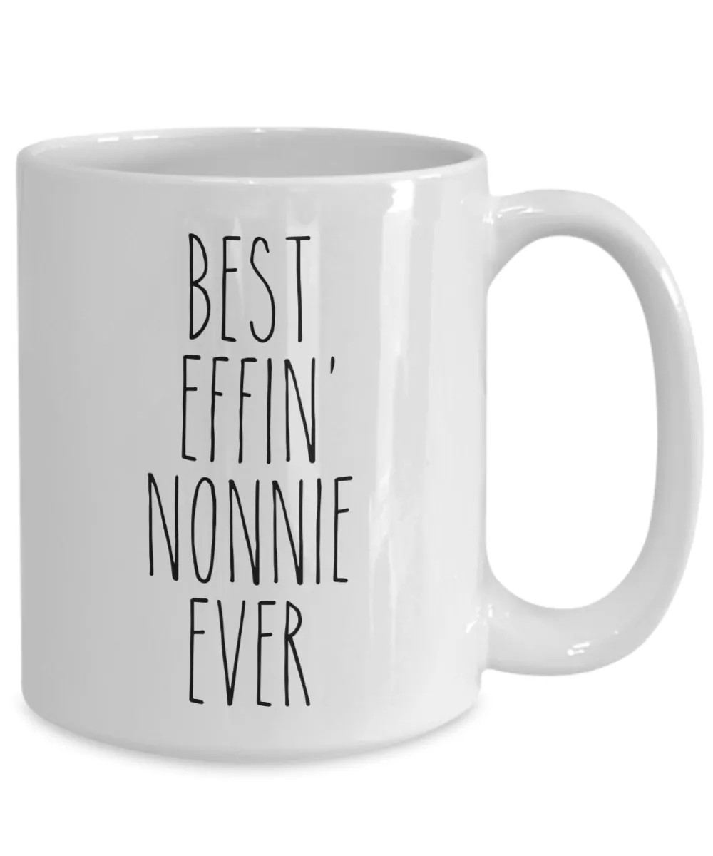 Gift For Nonnie Best Effin' Nonnie Ever Mug Coffee Cup Funny Coworker Gifts