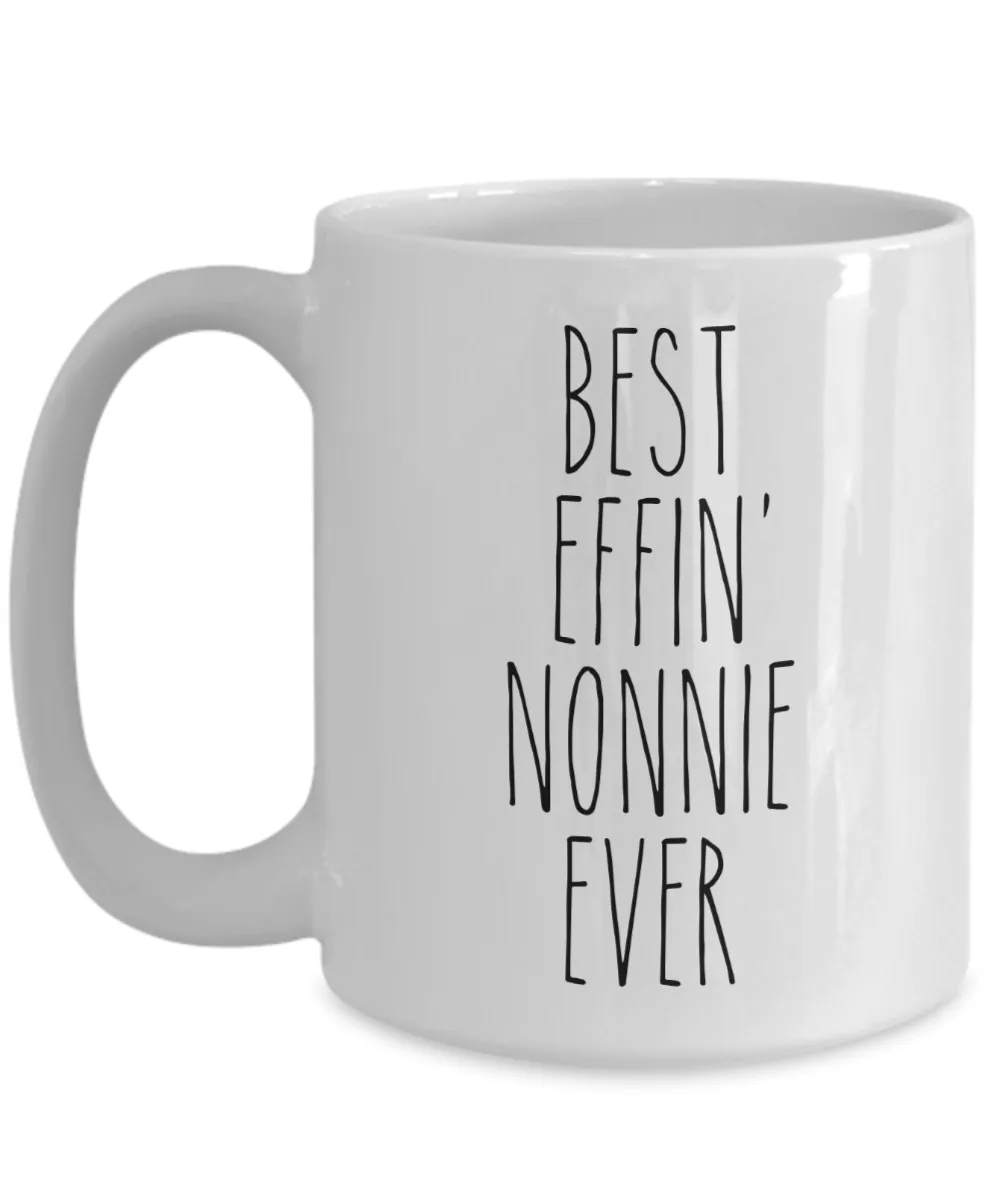 Gift For Nonnie Best Effin' Nonnie Ever Mug Coffee Cup Funny Coworker Gifts