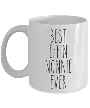 Gift For Nonnie Best Effin' Nonnie Ever Mug Coffee Cup Funny Coworker Gifts