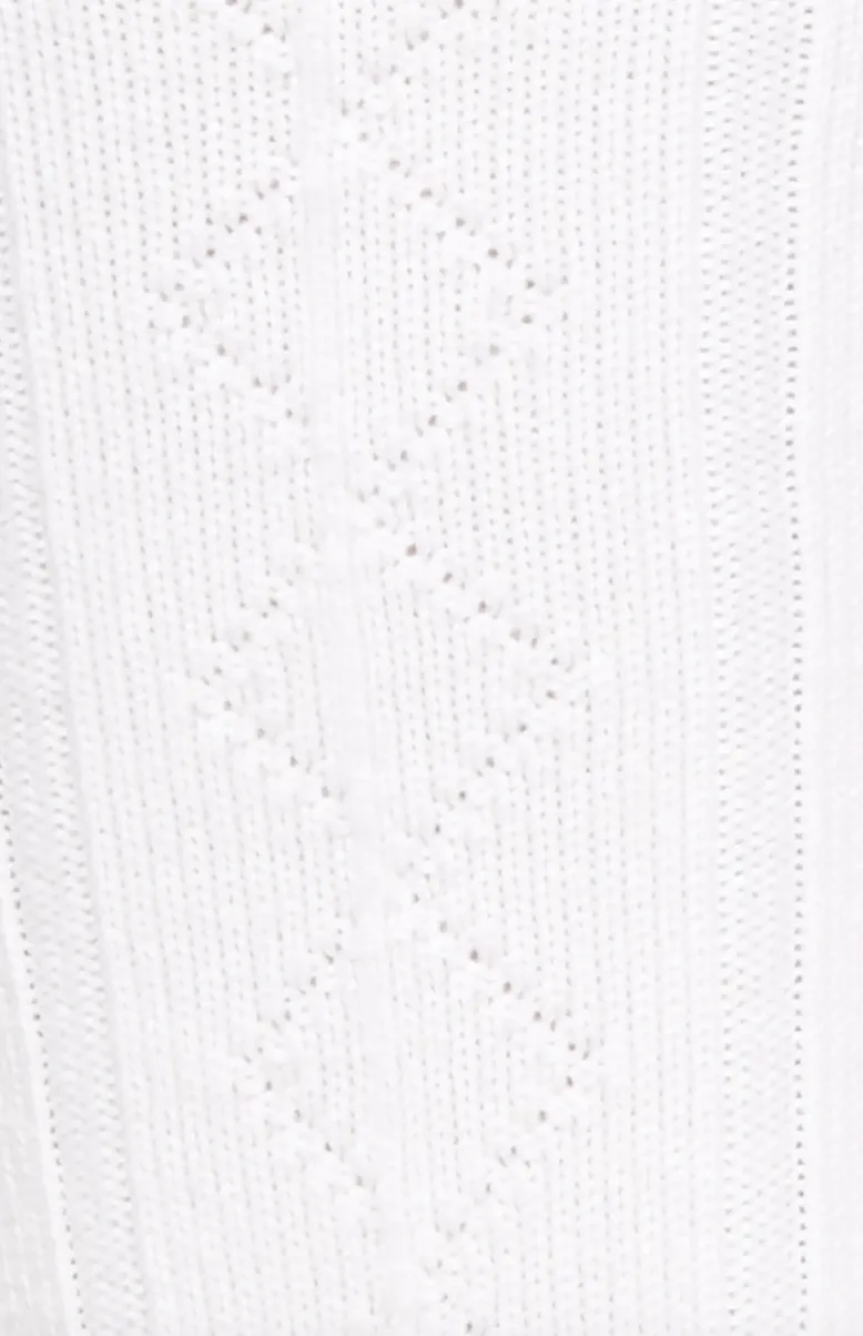 Gucci Wool Blend Knee High Socks with Bee Patch In Ivory
