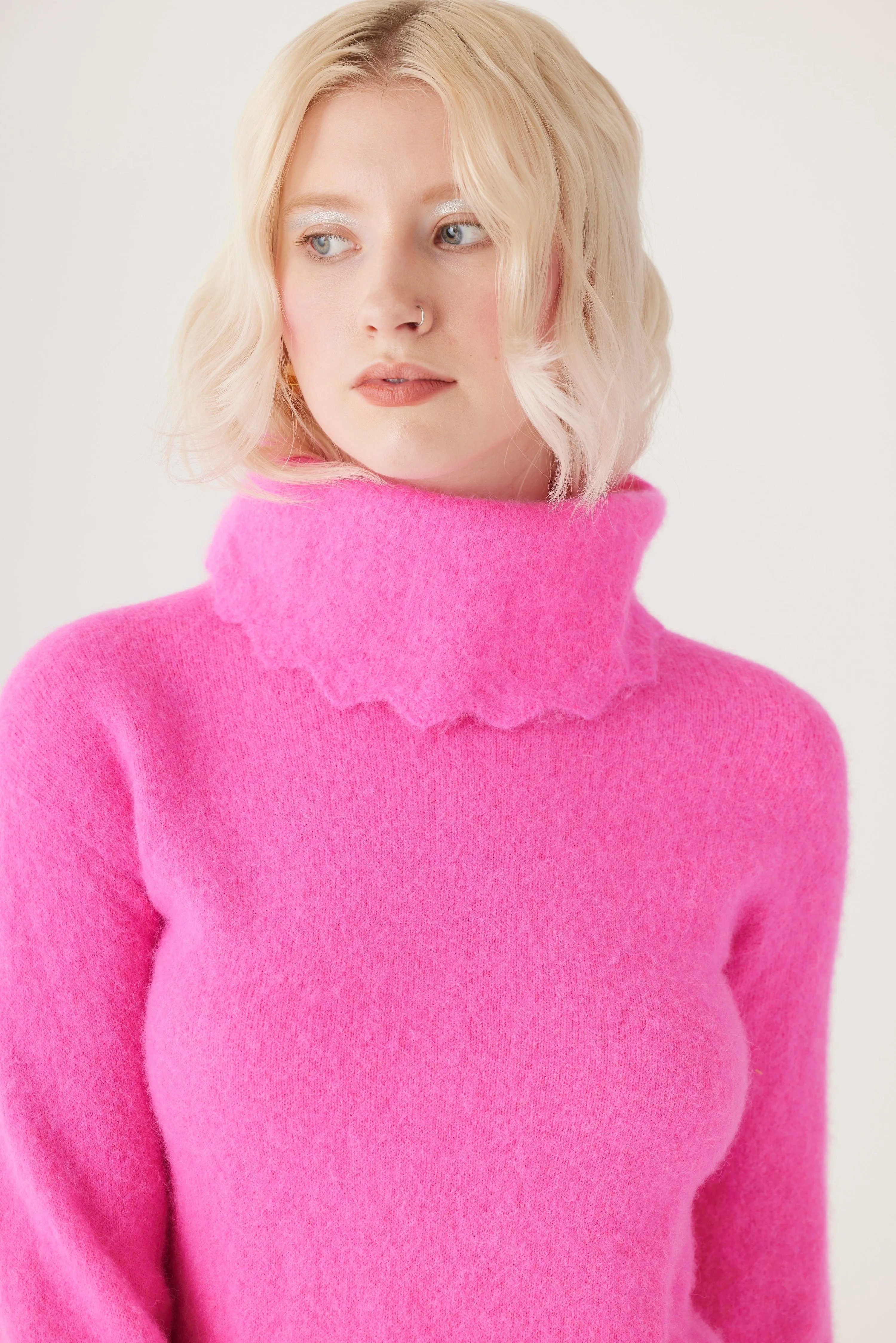 Hand Dyed Colette Sweater in Alpaca Wool