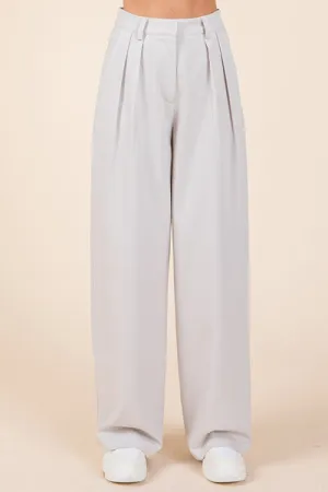 Hazel Blues® |  Mittoshop Pintuck Detail High Rise Pants