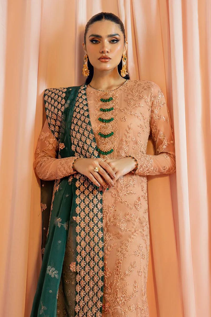Heavily Embellished Golden Long Pakistani Salwar Kameez Party Wear