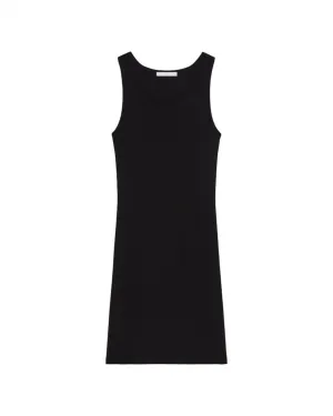 Helmut Lang Tank Dress Soft Rib in Black