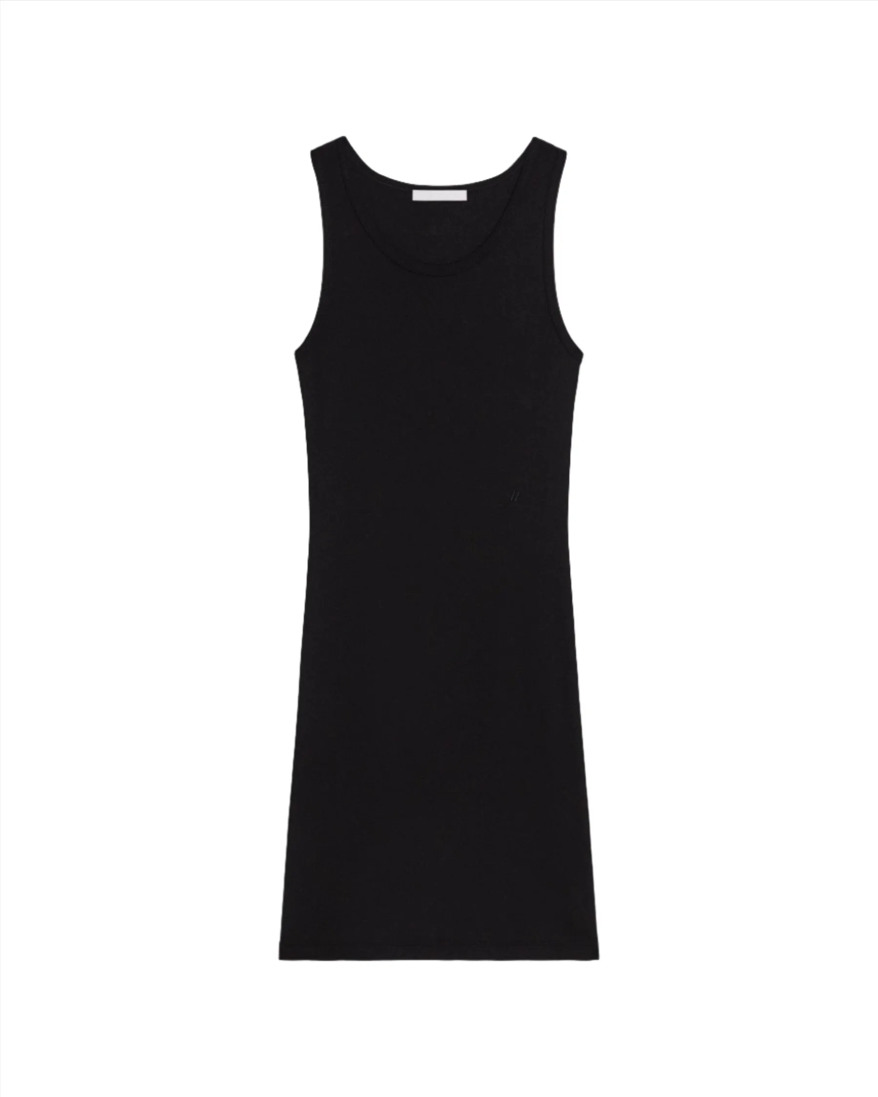 Helmut Lang Tank Dress Soft Rib in Black