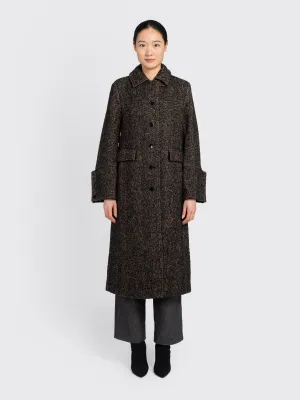 Herringbone Wool Coat