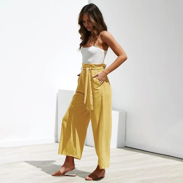 High Waist Palazzo Pants