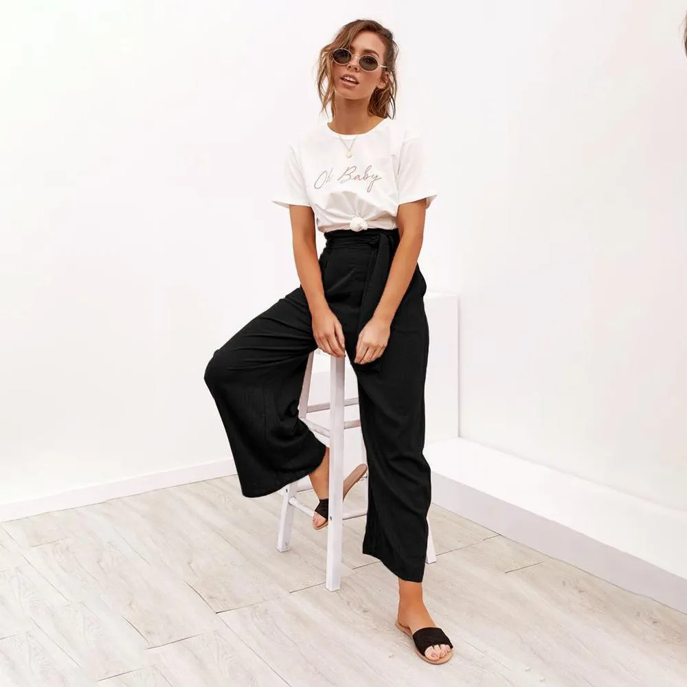 High Waist Palazzo Pants