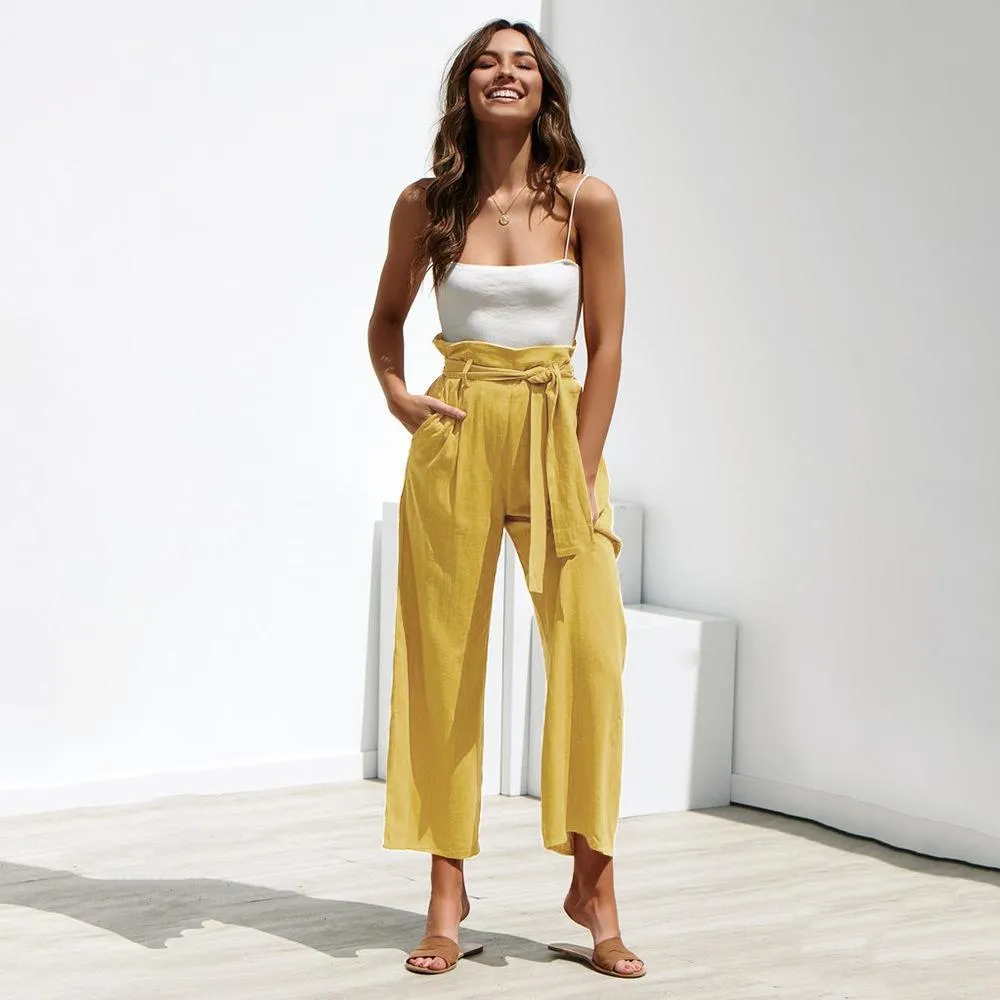 High Waist Palazzo Pants