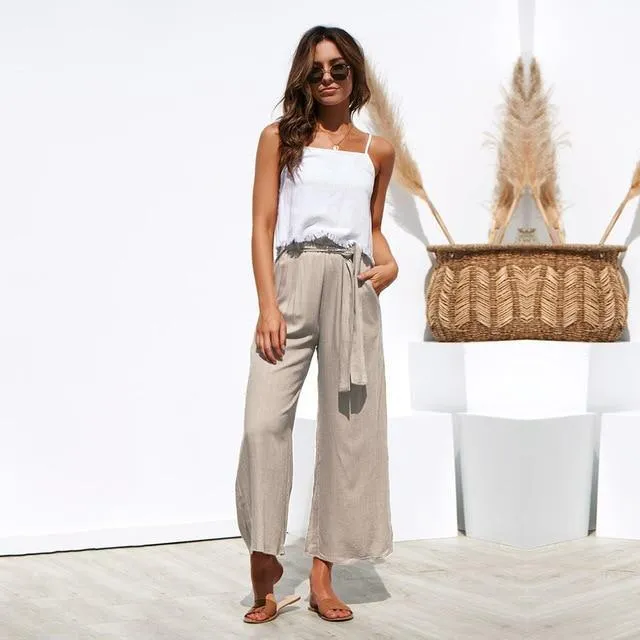 High Waist Palazzo Pants