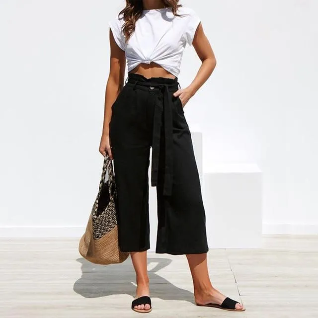 High Waist Palazzo Pants