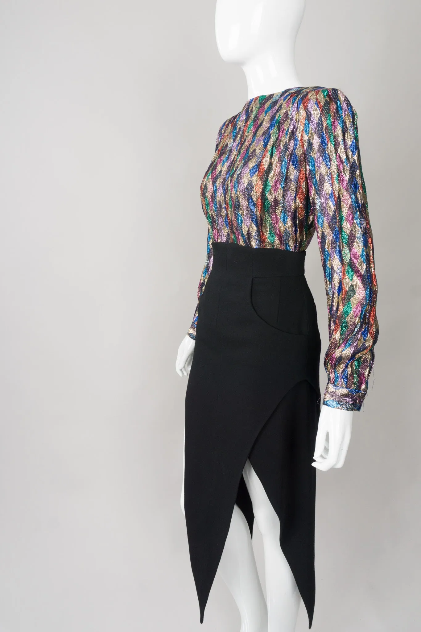 High Waist Pointed Hem Skirt II