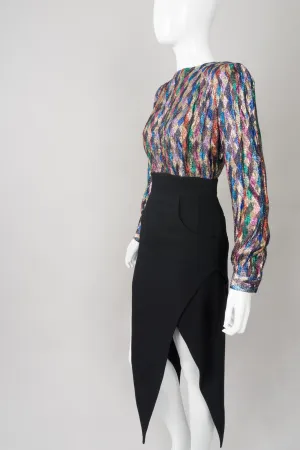 High Waist Pointed Hem Skirt II