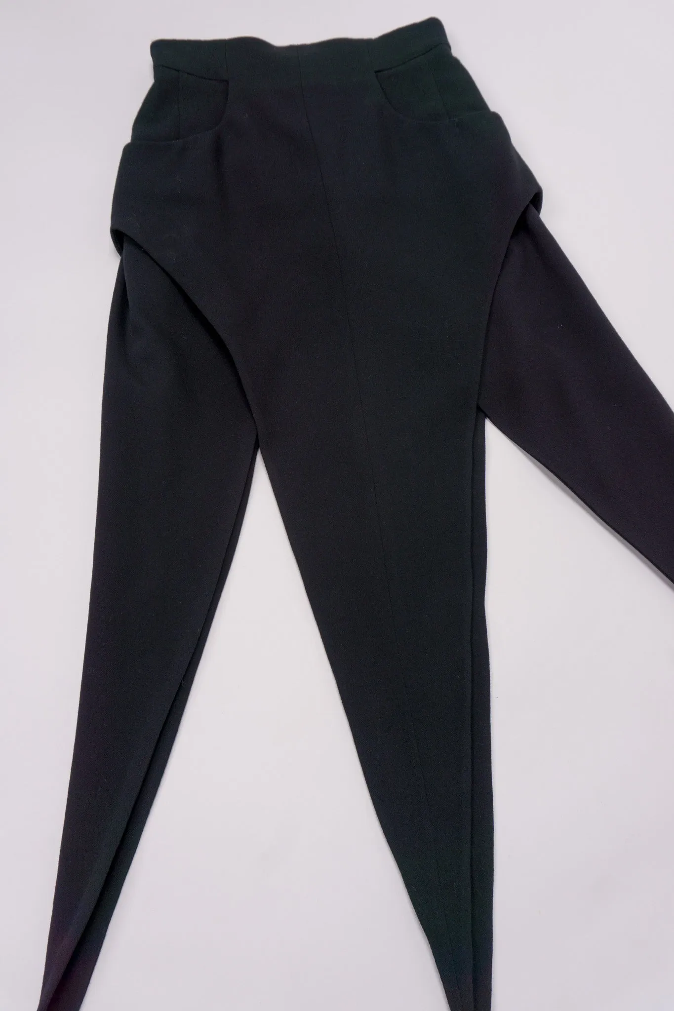 High Waist Pointed Hem Skirt