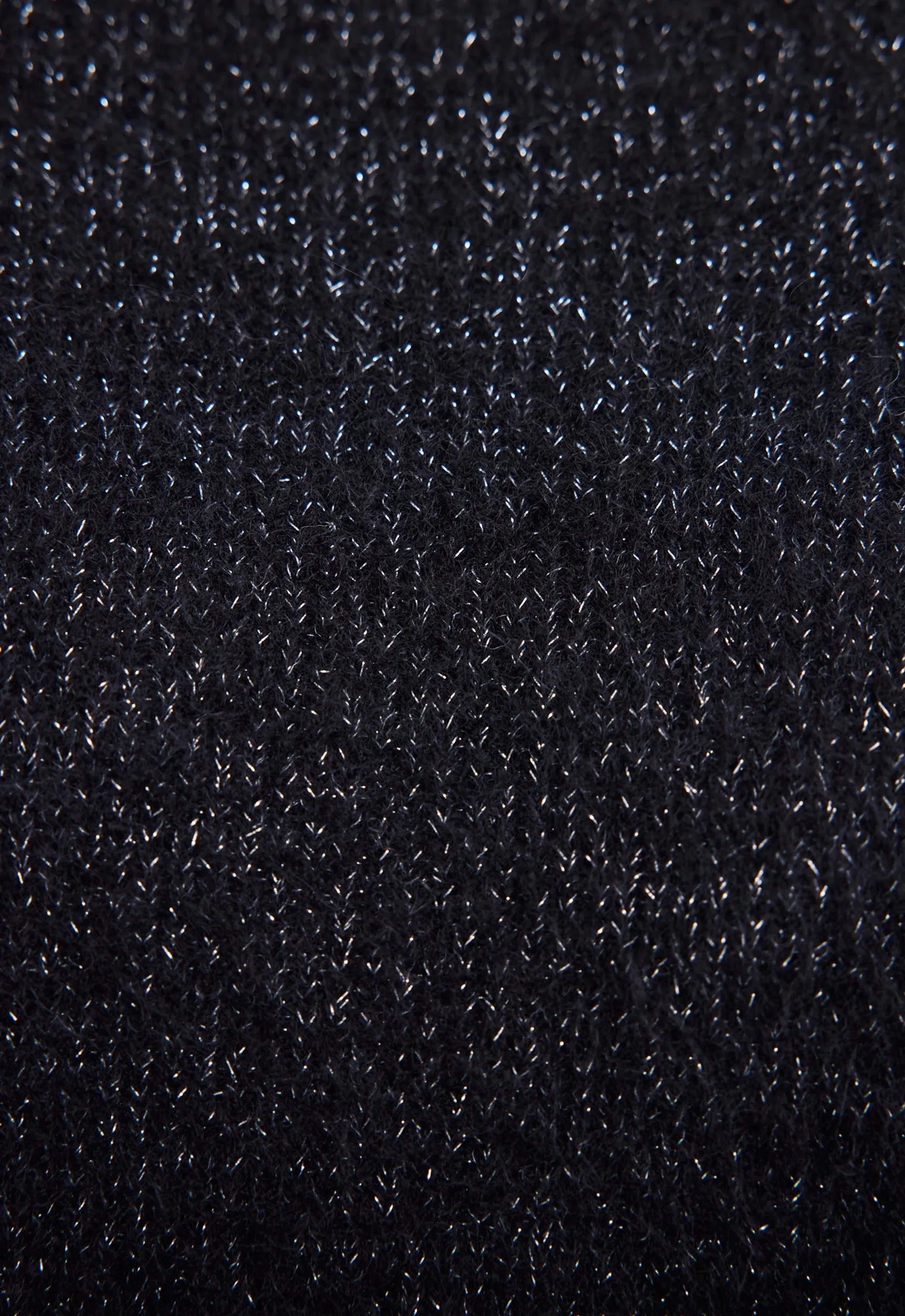 Hudd Shimmer Wool Sweater - Black