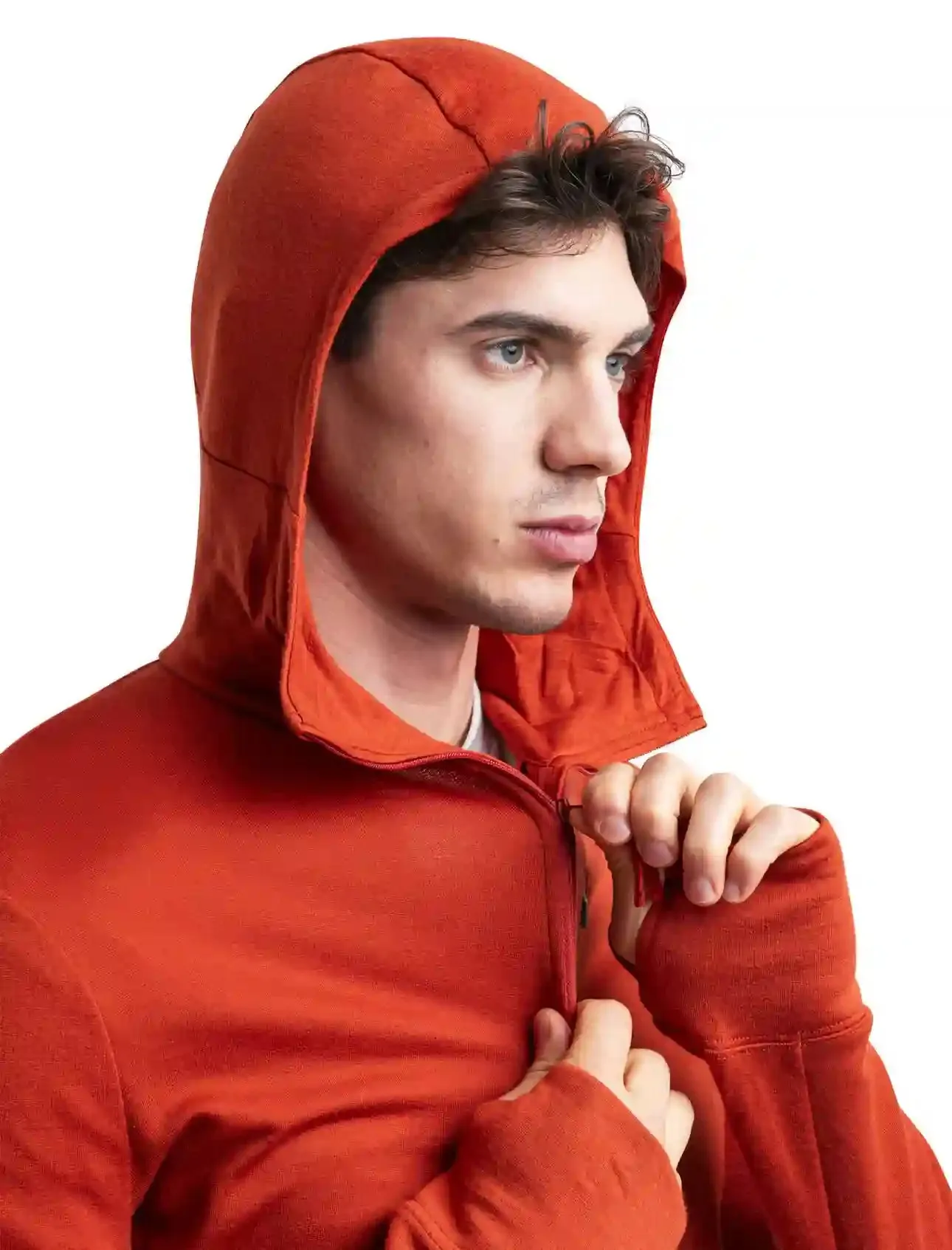 Icebreaker Merino 260 Quantum IV Long Sleeve Zip Mens Hooded Jacket