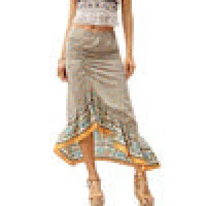 Irregular Ivoty Floral Skirts