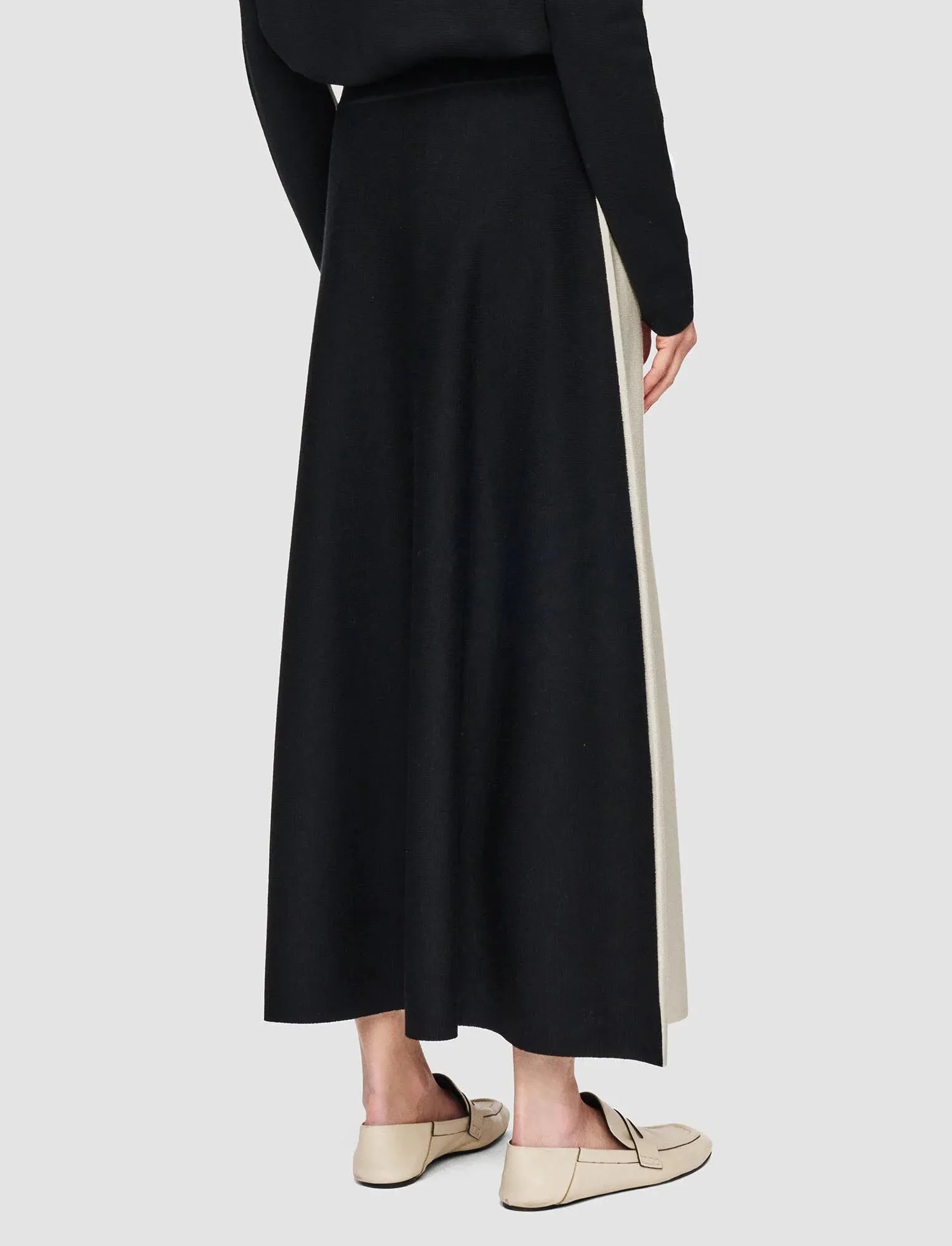 JOSEPH BI-COLOUR KNIT SKIRT