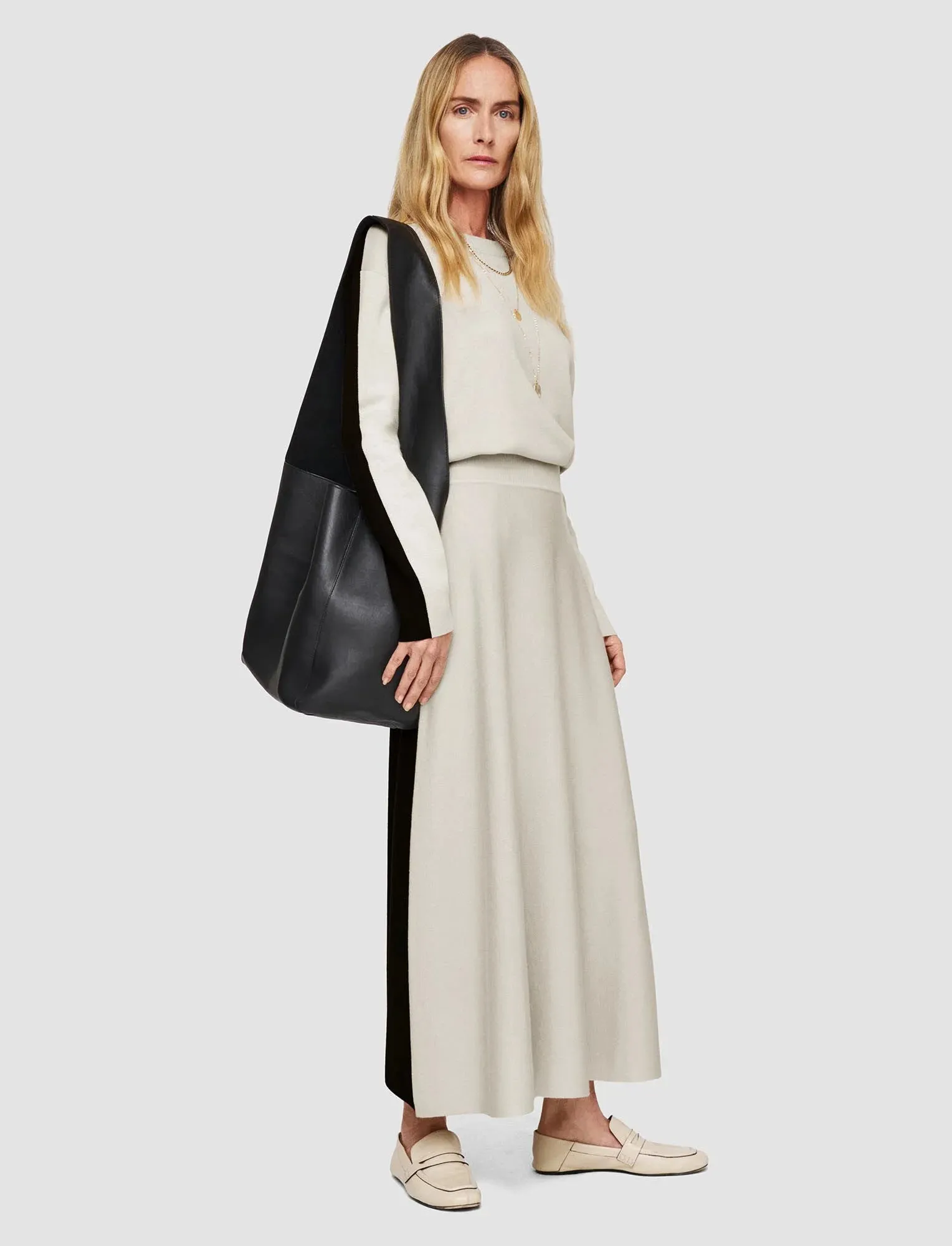 JOSEPH BI-COLOUR KNIT SKIRT