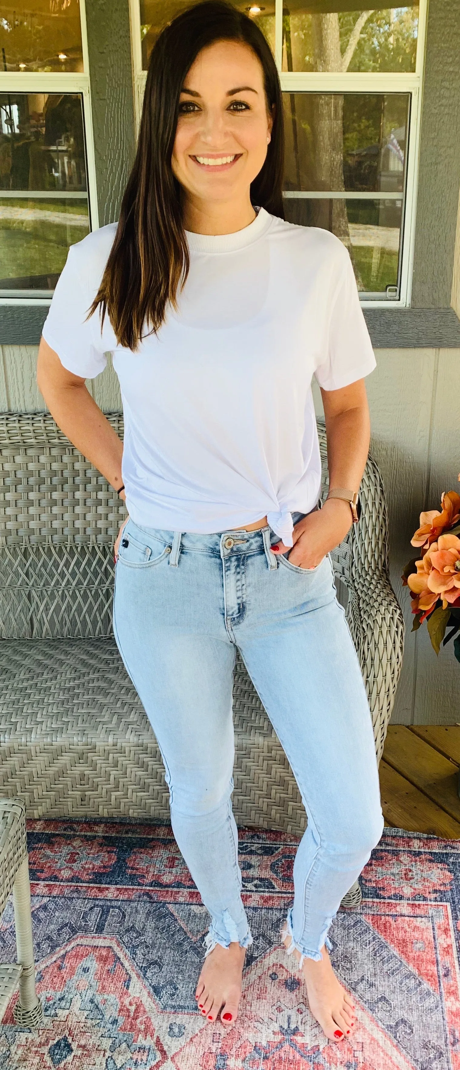 Kancan High Rise Stone Wash Jeans