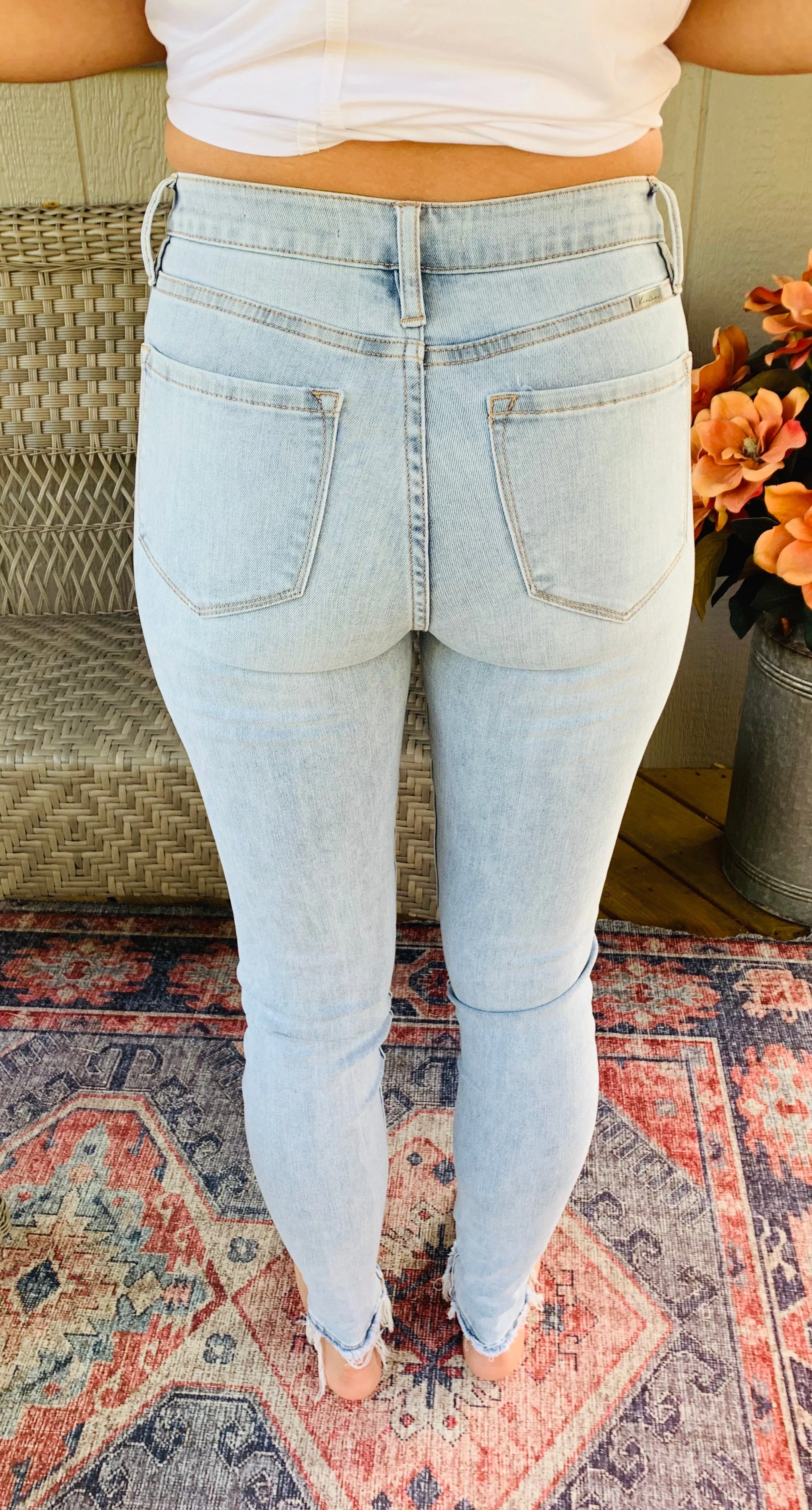 Kancan High Rise Stone Wash Jeans