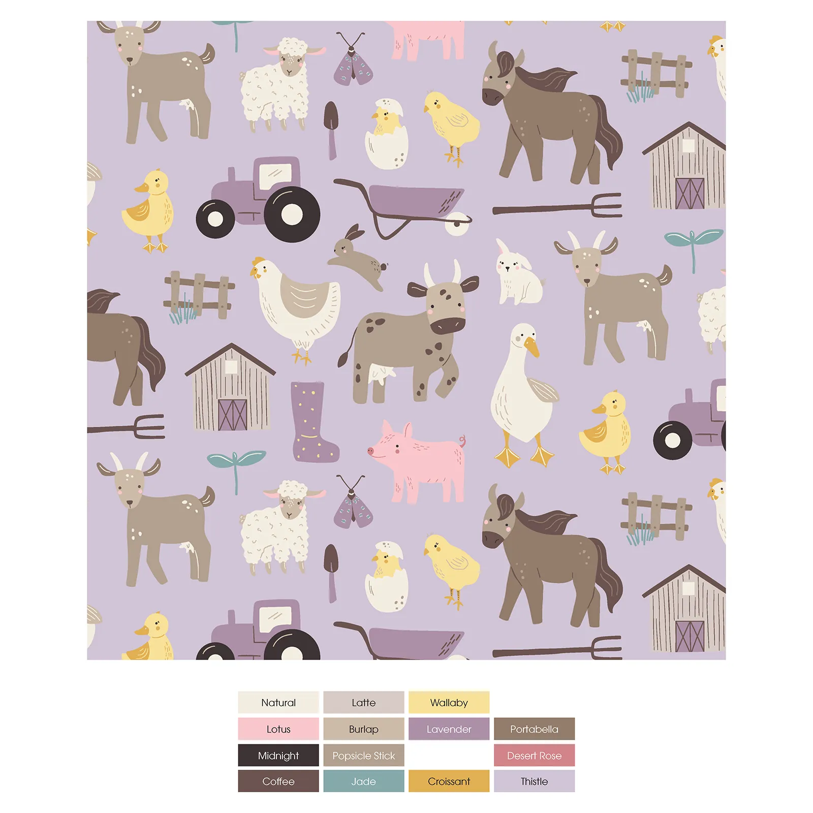 Kickee Pants Flutter Sleeve Swing Dress- Thistle Morning on the Farm