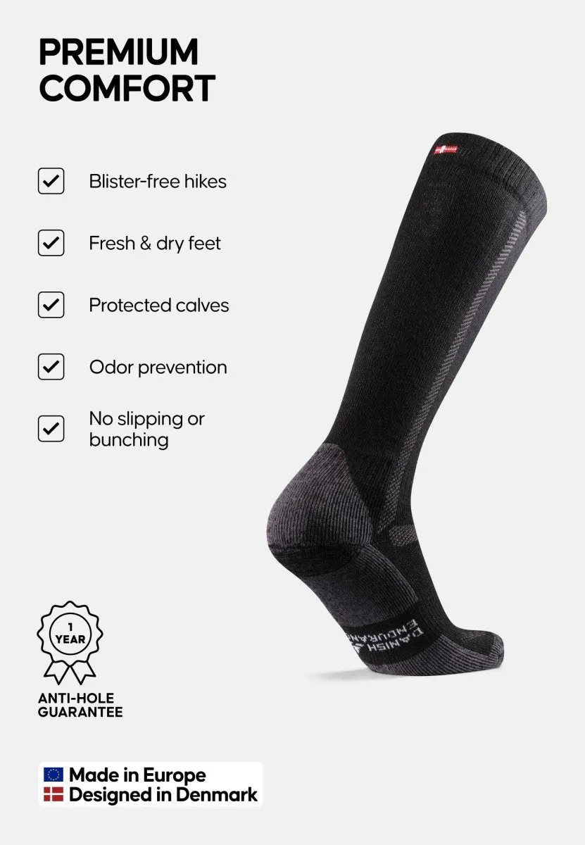 KNEE-HIGH MERINO HIKING SOCKS